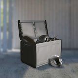 Garden Storage Box 96x53x57 cm 230 L Dark Grey and Black 151817
