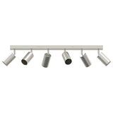 Ceiling Spotlight with Spotlights Nickel 73 x 6 x 16 cm Metal 4108205