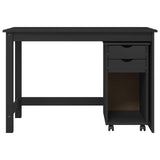 Desk Cabinet Set 2 pcs Grey Solid Pine Wood 3438777