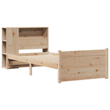 Bookcase Bed without Mattress 90x190cm Single Solid Wood Pine 3322449