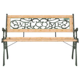 Garden Bench 122 cm Solid Firwood 317118