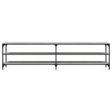 TV Cabinet Grey Sonoma 200x30x50 cm Engineered Wood and Metal 826762