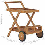 49425 Tea Trolley Solid Teak Wood