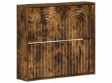 Wall-Mounted Shoe Cabinet ALKMAAR 71 x 17 x 86 cm Smoked Oak 896200