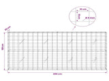 Gabion with 5 mm Wire and 10x10 cm Mesh 200x20x100 cm 3465022