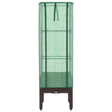Raised Bed with Greenhouse Cover Rattan Look 40x40x140 cm 4015804
