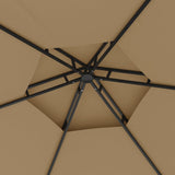 Gazebo with Sidewalls 3.1x2.7 m Taupe 313932
