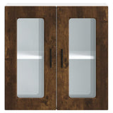 Kitchen Wall Cabinet with Glass Door Porto Smoked Oak 854152