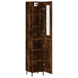 Highboard Smoked Oak 34,5x34x180 cm Engineered Wood 3199190