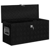 ZNTS Aluminium Box 80x30x35 cm Black 146442