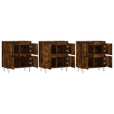 Sideboards 3 pcs Smoked Oak Engineered Wood 3190202