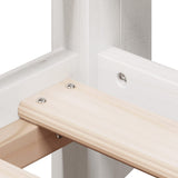 Bunk Bed without Mattress White 90x200 cm Solid Wood Pine 3282037