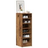 Shoe Cabinet Old Wood 32x35x92 cm Engineered Wood 856714
