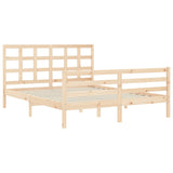 Bed Frame without Mattress 160x200 cm Solid Wood 3193996