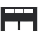 LED Headboard Black 160x18.5x103.5 cm Engineered Wood 837352
