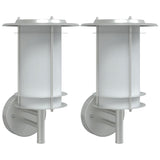 Outdoor Wall Lights 2pcs Silver Stainless Steel 4006285