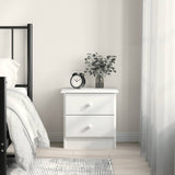 Bedside Cabinet ALTA White 41x35x41 cm Solid Wood Pine 353916