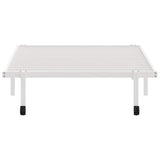 Bed Frame without Mattress Foldable White 100x200 cm Steel 4103969