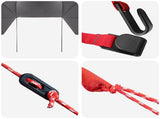 Car Tent Grey and Orange 350 x 250 cm Polyester and Steel 42028553