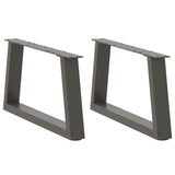 Coffee Table Legs V-Shape 2 pcs Anthracite 50x cm Steel 4012530