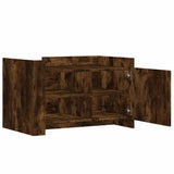 Coffee Table Smoked Oak 80x50x50 cm Engineered Wood 848357