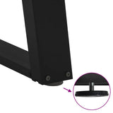Dining Table Legs U-Shaped 2 pcs Black 90x cm Steel 4012800