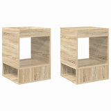 End Table 2 pcs Sonoma Oak 40 x 40 x 56 cm Engineered Wood 890949
