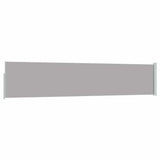 Patio Retractable Side Awning 100x500 cm Grey 48386