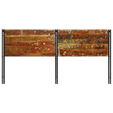 Headboard 200 cm Solid Wood Reclaimed and Iron 4017559