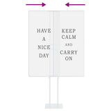 Trade Show Displays 2 pcs White 30 x 23.5 x 210 cm Steel 3407635