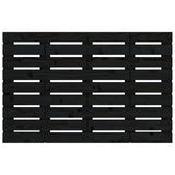 Wall Headboard Black 106x3x63 cm Solid Wood Pine 824717