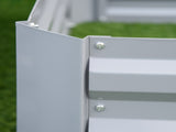 Set of 2 291L Raised Garden Bed, Elevated Galvanised Planter Box for Flowers, Herbs, 100x100x30cm, T3398P314149