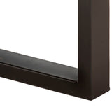 Bench 110 cm Solid Rough Mango Wood and Steel 286460