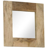 Mirror Solid Mango Wood 50x50 cm 246301