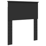Bed Frame with Headboard Black 75 x 190 cm Solid Pine Wood 3410664