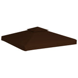 2-Tier Gazebo Top Cover 310 g/m 3x3 m Brown 46615
