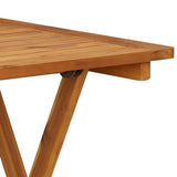 Garden Dining Set Wooden Brown Solid Acacia wood Compact Foldable 3058257