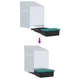 Chicken Nesting Box 1 Compartment Wall-Mounted Galvanised Steel 4104898