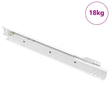 Drawer Slide 73 pcs White Steel 864652