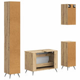 4 Piece Bathroom Cabinet Set BREDA Artisan Oak Engineered Wood 3417971