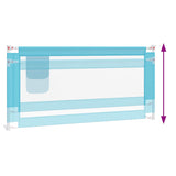 Toddler Safety Bed Rail Blue 190x25 cm Fabric 10214