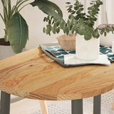 Table Top Light Brown 100x50x2 cm Solid Wood Oak Oval 4009070