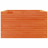 Garden Planter Wax Brown 80x80x45.5 cm Solid Wood Pine 847260
