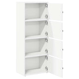 Bookcase White 40x24x102 cm Engineered Wood 860373