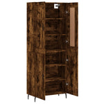 Highboard Smoked Oak 69.5x34x180 cm Engineered Wood 3199574