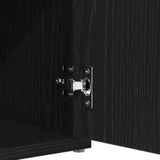Storage Bench Black Oak 102 x 32 x 50 cm Engineered Wood 862986