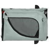 Pet Bike Trailer Grey and Black Oxford Fabric and Iron 93993