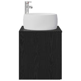 Wall-Mounted Sink Vanity Black Oak 49.5 x 44.5 x 66 cm 890311