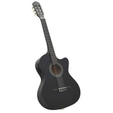 Western Classical Cutaway Guitar with Equalizer 6 Strings Black 70138