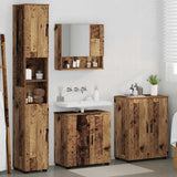 Bathroom Furniture Set 4 pcs Old Wood Engineered wood & Metal 3393011